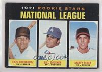 1971 Rookie Stars - Enzo Hernandez, Marty Perez, Bill Buckner