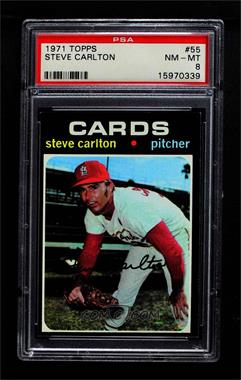 1971 Topps - [Base] #55 - Steve Carlton [PSA 8 NM‑MT]