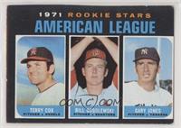 1971 Rookie Stars - Terry Cox, Bill Gogolewski, Gary Jones