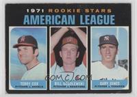 1971 Rookie Stars - Terry Cox, Bill Gogolewski, Gary Jones [Good to V…