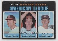 1971 Rookie Stars - Terry Cox, Bill Gogolewski, Gary Jones [Good to V…