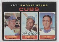 1971 Rookie Stars - Adrian Garrett, Brock Davis, Garry Jestadt [Good to&nb…