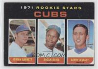 1971 Rookie Stars - Adrian Garrett, Brock Davis, Garry Jestadt