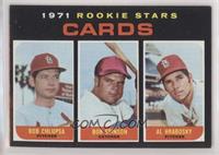 1971 Rookie Stars - Bob Chlupsa, Bob Stinson, Al Hrabosky