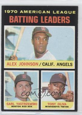 1971 Topps - [Base] #61 - League Leaders - Alex Johnson, Carl Yastrzemski, Tony Oliva