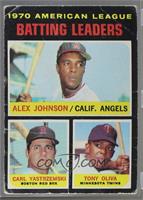 League Leaders - Alex Johnson, Carl Yastrzemski, Tony Oliva [COMC RCR …