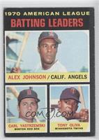 League Leaders - Alex Johnson, Carl Yastrzemski, Tony Oliva [Noted]