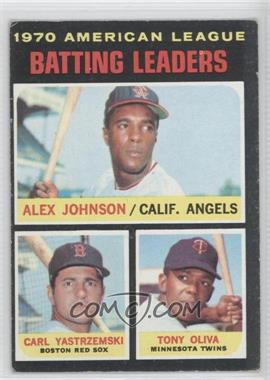 1971 Topps - [Base] #61 - League Leaders - Alex Johnson, Carl Yastrzemski, Tony Oliva [Noted]