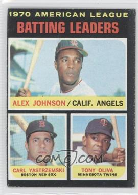 1971 Topps - [Base] #61 - League Leaders - Alex Johnson, Carl Yastrzemski, Tony Oliva [Noted]