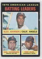 League Leaders - Alex Johnson, Carl Yastrzemski, Tony Oliva [Poor to …