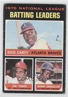 League Leaders - Rico Carty, Joe Torre, Manny Sanguillen [Good to VG&…