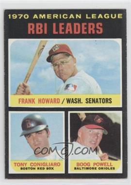 1971 Topps - [Base] #63 - League Leaders - Frank Howard, Tony Conigliaro, Boog Powell