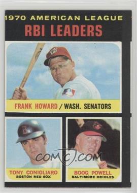 1971 Topps - [Base] #63 - League Leaders - Frank Howard, Tony Conigliaro, Boog Powell