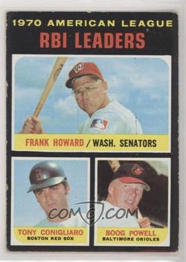 1971 Topps - [Base] #63 - League Leaders - Frank Howard, Tony Conigliaro, Boog Powell