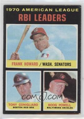 1971 Topps - [Base] #63 - League Leaders - Frank Howard, Tony Conigliaro, Boog Powell