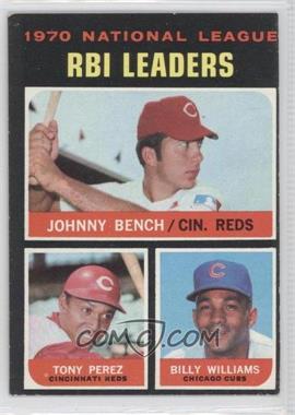 1971 Topps - [Base] #64 - League Leaders - Johnny Bench, Tony Perez, Billy Williams