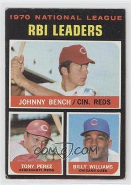 1971 Topps - [Base] #64 - League Leaders - Johnny Bench, Tony Perez, Billy Williams