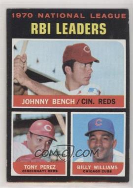 1971 Topps - [Base] #64 - League Leaders - Johnny Bench, Tony Perez, Billy Williams [Good to VG‑EX]