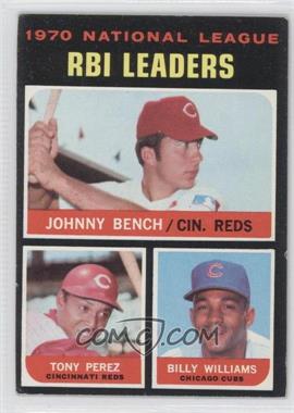 1971 Topps - [Base] #64 - League Leaders - Johnny Bench, Tony Perez, Billy Williams