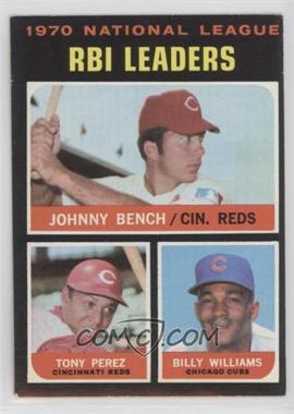 1971 Topps - [Base] #64 - League Leaders - Johnny Bench, Tony Perez, Billy Williams