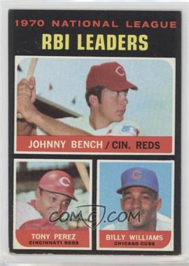 1971 Topps - [Base] #64 - League Leaders - Johnny Bench, Tony Perez, Billy Williams