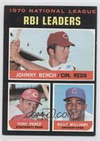 League Leaders - Johnny Bench, Tony Perez, Billy Williams [Noted]