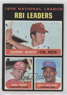 1971 Topps - [Base] #64 - League Leaders - Johnny Bench, Tony Perez, Billy Williams