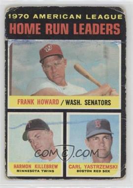 1971 Topps - [Base] #65 - League Leaders - Frank Howard, Harmon Killebrew, Carl Yastrzemski [Poor to Fair]