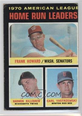 1971 Topps - [Base] #65 - League Leaders - Frank Howard, Harmon Killebrew, Carl Yastrzemski [Poor to Fair]