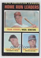 League Leaders - Frank Howard, Harmon Killebrew, Carl Yastrzemski [Noted]