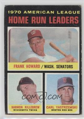 1971 Topps - [Base] #65 - League Leaders - Frank Howard, Harmon Killebrew, Carl Yastrzemski [Good to VG‑EX]