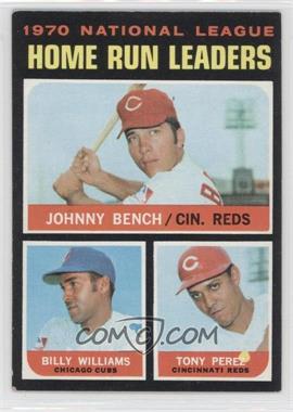 1971 Topps - [Base] #66 - League Leaders - Johnny Bench, Tony Perez, Billy Williams