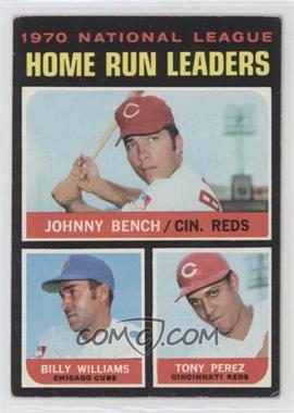 1971 Topps - [Base] #66 - League Leaders - Johnny Bench, Tony Perez, Billy Williams