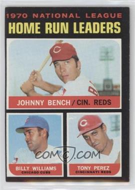 1971 Topps - [Base] #66 - League Leaders - Johnny Bench, Tony Perez, Billy Williams