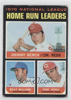 League Leaders - Johnny Bench, Tony Perez, Billy Williams [Noted]