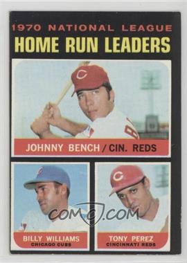 1971 Topps - [Base] #66 - League Leaders - Johnny Bench, Tony Perez, Billy Williams