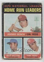 League Leaders - Johnny Bench, Tony Perez, Billy Williams [COMC RCR P…