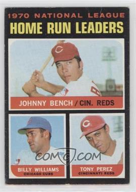 1971 Topps - [Base] #66 - League Leaders - Johnny Bench, Tony Perez, Billy Williams