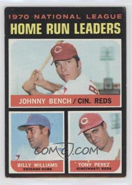 1971 Topps - [Base] #66 - League Leaders - Johnny Bench, Tony Perez, Billy Williams