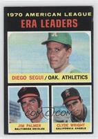 League Leaders - Diego Segui, Jim Palmer, Clyde Wright [Good to VG…