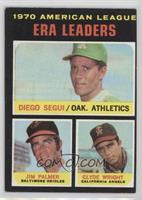 League Leaders - Diego Segui, Jim Palmer, Clyde Wright