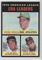 League Leaders - Diego Segui, Jim Palmer, Clyde Wright [Good to VG…