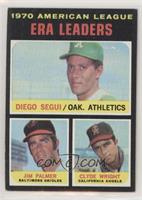 League Leaders - Diego Segui, Jim Palmer, Clyde Wright [Good to VG…