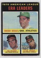 League Leaders - Diego Segui, Jim Palmer, Clyde Wright [Good to VG…