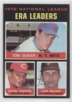 League Leaders - Tom Seaver, Wayne Simpson, Luke Walker