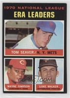 League Leaders - Tom Seaver, Wayne Simpson, Luke Walker