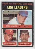 League Leaders - Tom Seaver, Wayne Simpson, Luke Walker [Poor to Fair]