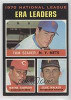 League Leaders - Tom Seaver, Wayne Simpson, Luke Walker