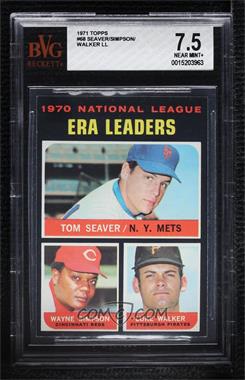 1971 Topps - [Base] #68 - League Leaders - Tom Seaver, Wayne Simpson, Luke Walker [BVG 7.5 NEAR MINT+]