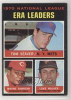 League Leaders - Tom Seaver, Wayne Simpson, Luke Walker [Poor to Fair]